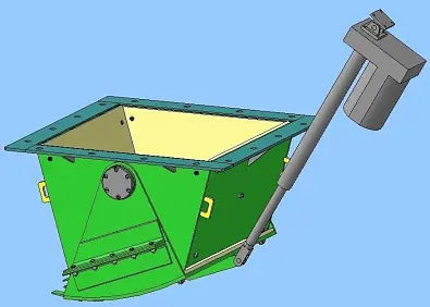 Затвор челюстной 3Ч-900х900-МЭП  изображение
